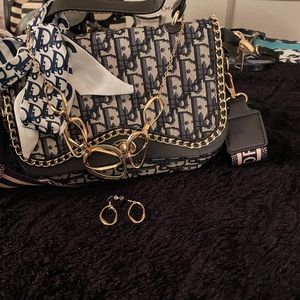 Christian Dior Navy Crossbody
